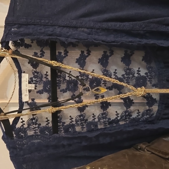 Medium Open Front Lace Detail,duster,cardigan-Skies Are Blue - Picture 3 of 9